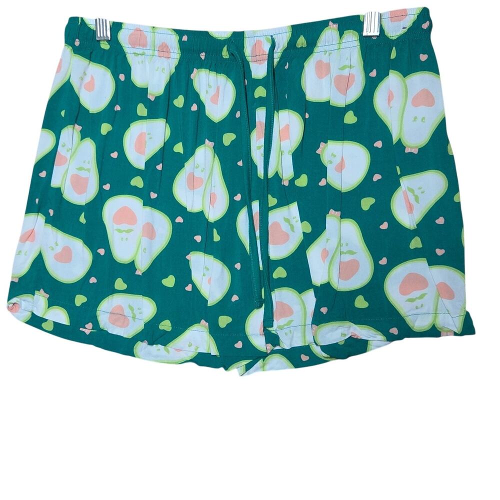 Avocado Print Pull On Shorts Size Large